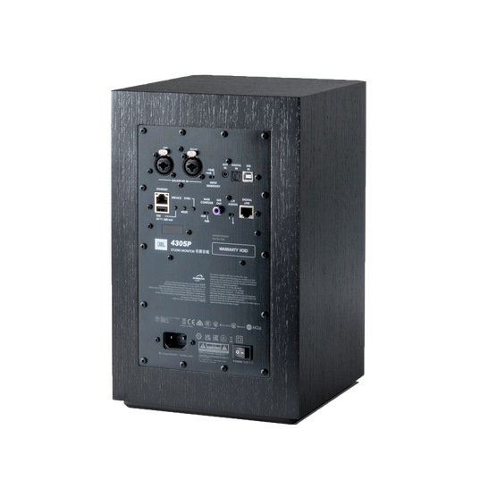 4305P Studio Monitor - Black Walnut - Powered Bookshelf Loudspeaker System - Back
